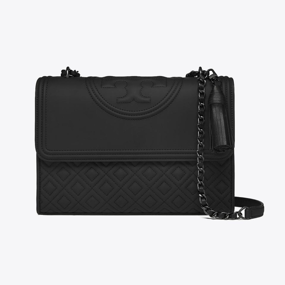 tory burch matte black purse